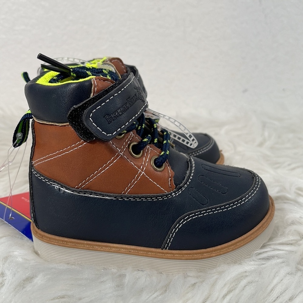 BEVERLY HILLS POLO CLUB Toddler Boys Casual Boots Size 5 NEW - Picture 4 of 14